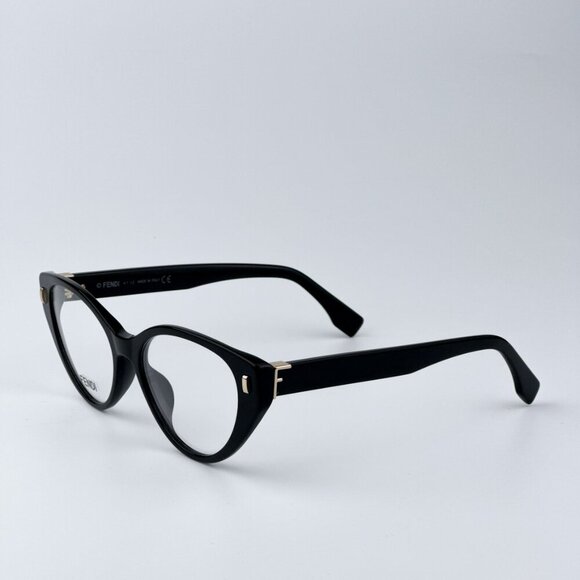 Fendi FE50020I FIRST 001 BRAND NEW Eyeglasses Shiny Black Women Cat Eye - Picture 5 of 10